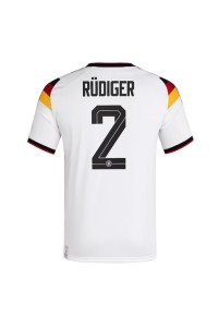 Saksa Antonio Rudiger #2 Jalkapallovaatteet Kotipaita MM-kisat 2026 Lyhythihainen